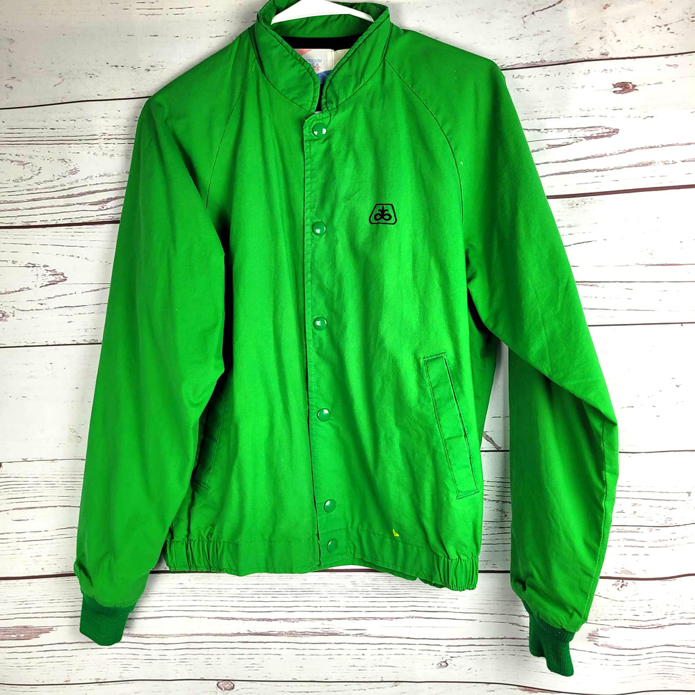Swingster Pioneer Proud To Be A Farmer Grandpa Green Jacket Made‎ in USA Rad Sm